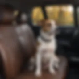 Durable dog seat cover in Honda Civic
