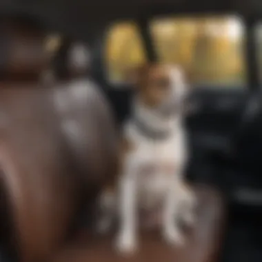 Durable dog seat cover in Honda Civic