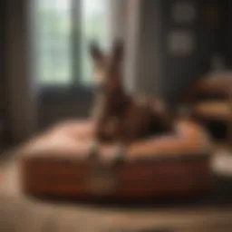 Luxurious hunting pony dog bed with unique design