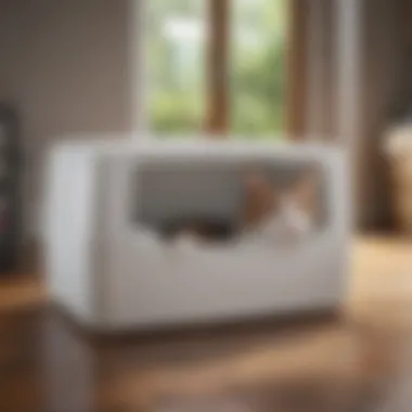 Promoting Cleanliness and Health Hygienic large litter box for pet cleanliness