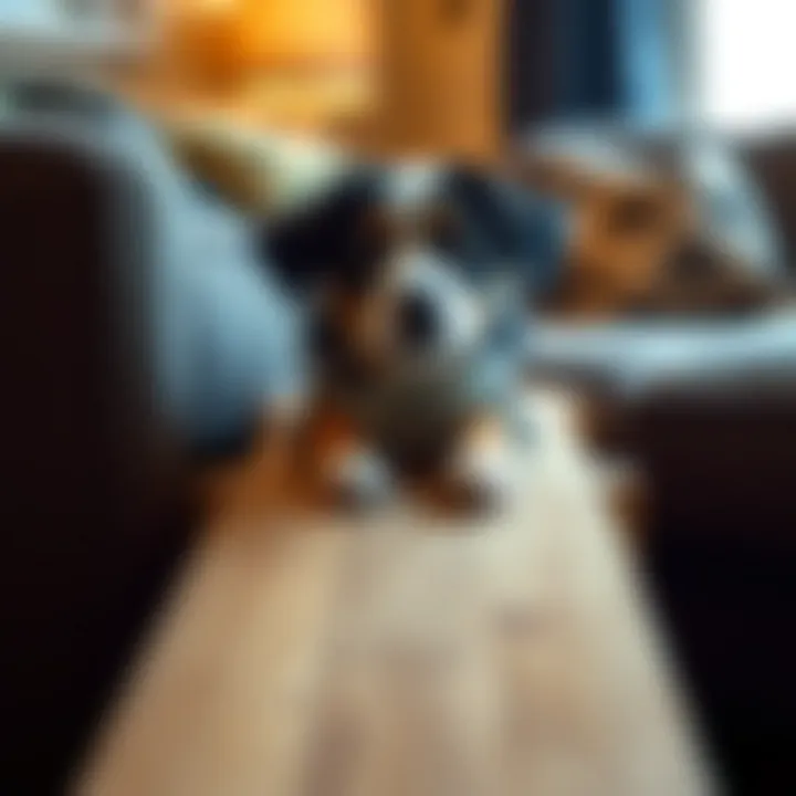 Close-up of a wooden dog ramp design