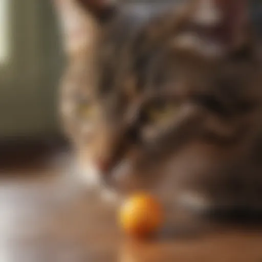 Interactive cat toy engaging feline playfulness