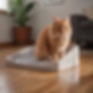 Innovative Litter Box Floor Protector in Contemporary Home