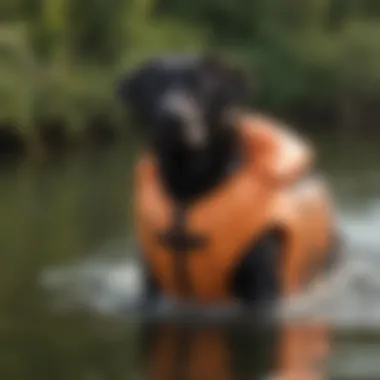 Labrador Retriever Life Jacket Buoyancy Demonstration