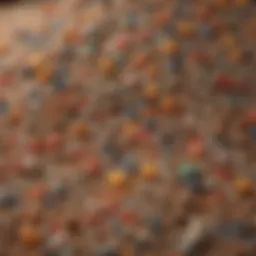 An assortment of clumping cat litter types showcasing varied textures and colors.