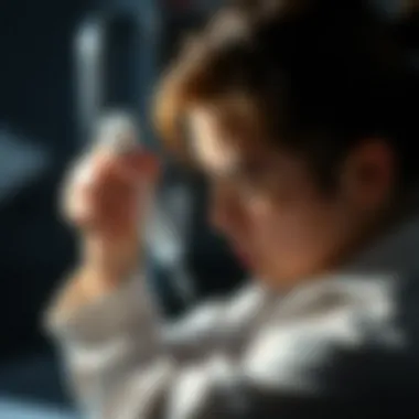 Proper Maintenance for Longevity A user demonstrating the maintenance of a washer hair catcher