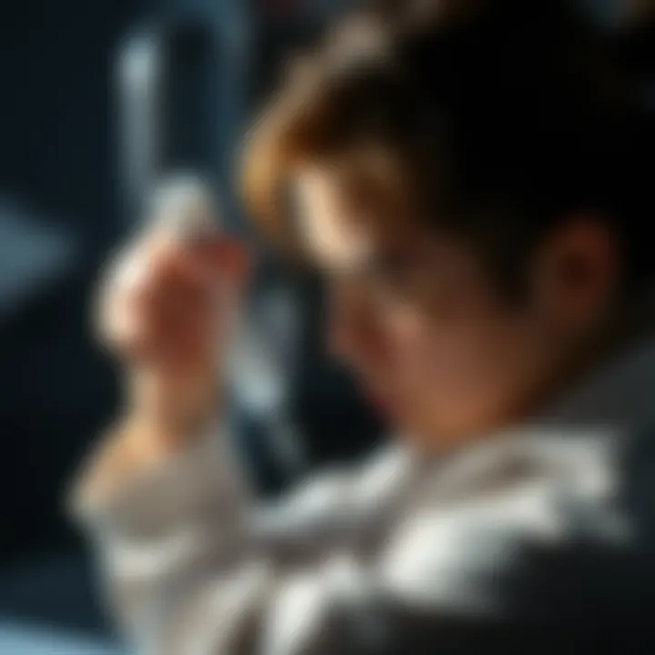 Proper Maintenance for Longevity A user demonstrating the maintenance of a washer hair catcher