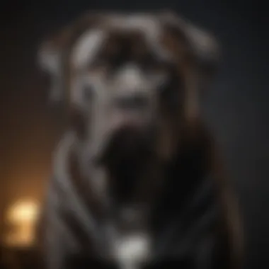 Majestic Cane Corso standing proudly