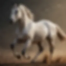 Majestic Paint Stallion Galloping
