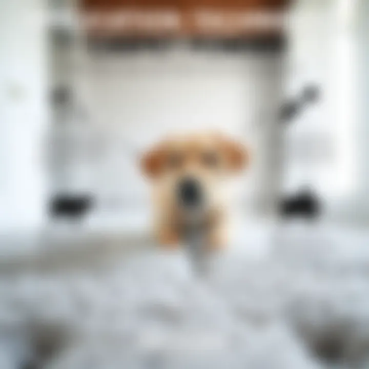 Application Techniques for Carpet Powder An infographic detailing the steps for applying carpet powder to eliminate dog urine odors