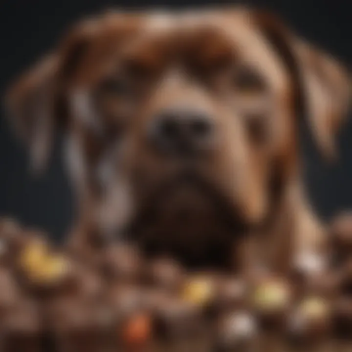 Illustration of Methylxanthines in Chocolate and Dog Health