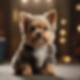 Elegant Micro Mini Dog with a Luxurious Coat