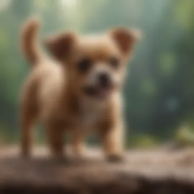 Tiny Micro Mini Dog Being Adorably Playful