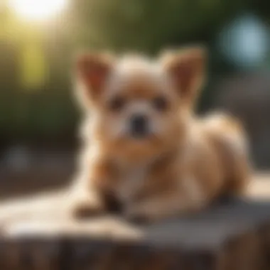 Micro Mini Dog Enjoying a Relaxing Sunbath