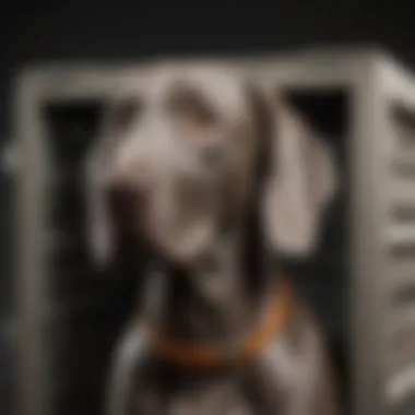 Modern and Stylish Crate Design for Weimaraner