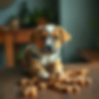 Delicious Homemade Puppy Treats Homemade puppy treats on a wooden table