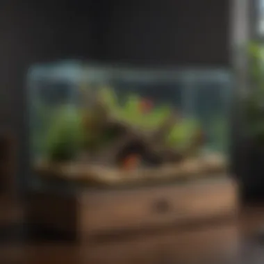 Organic Charm 80-gallon aquarium stand featuring natural wood finish and organic textures