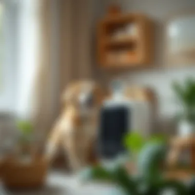 Creating a Healthy Environment for Pets Pet-friendly home with air cleaner in a cozy corner