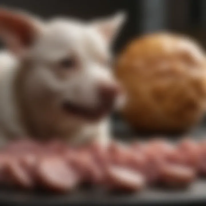 Comparative nutritional analysis of pork for dogs