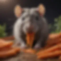 Nutritious Rat Snack - Crunchy Carrot Sticks