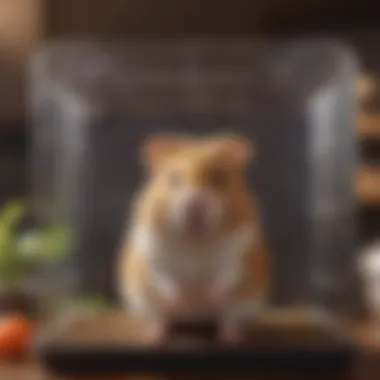 Ideal Small Hamster Cage Structure A spacious and well-structured small hamster cage showcasing ideal dimensions and layout