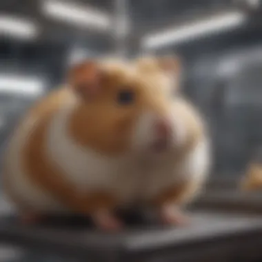Proper Ventilation for Hamster Cages An illustration of proper ventilation in a hamster cage, highlighting airflow and design