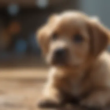 Puppy learning new commands