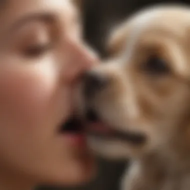 Building Trust and Connection Through Licking Owner Bonding with Puppy While Being Licked