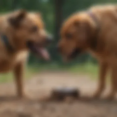 Canine Behavioral Training Techniques Owner training dog to avoid feces