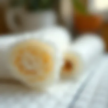 Eco-Friendly Materials for Pee Pad Rolls Close-up of eco-friendly materials used in pee pad rolls