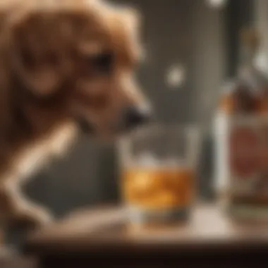 Pet Owner Applying Alcohol Treatment