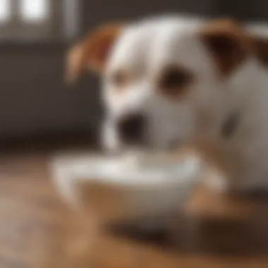 Plain Greek yogurt ideal for canine consumption