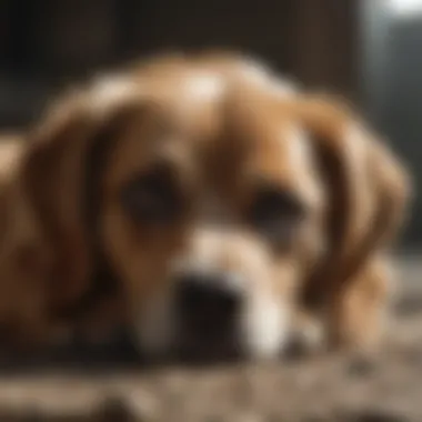 Recognizing Poisoning Symptoms in Dogs Dog displaying symptoms of poisoning
