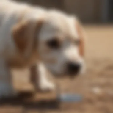 Puppy receiving hydration treatment