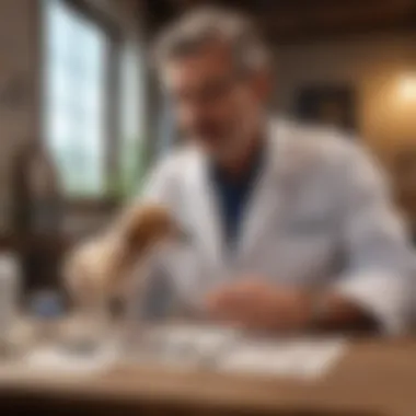 Veterinarian Explaining Vaccination Schedule Veterinarian explaining vaccination schedule