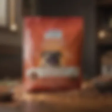 Close-up of Purina Soft Chew Dog Food showcasing ingredients