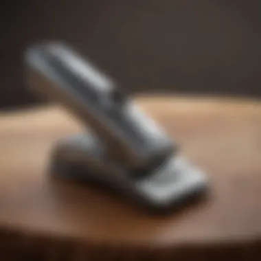 Close-up of a high-quality quiet dog nail clipper showcasing its design and features.