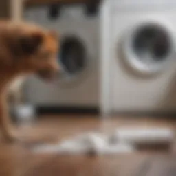 Effective lint roller for removing dog hair from washing machine