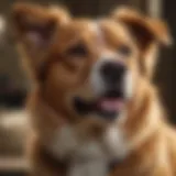 A well-groomed dog with a bright expression