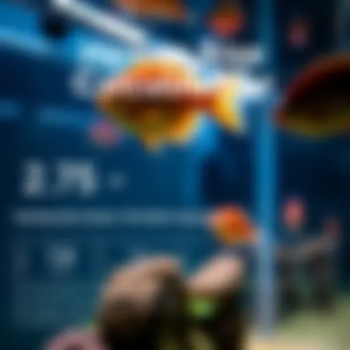 Diagram of heater size calculation for aquariums