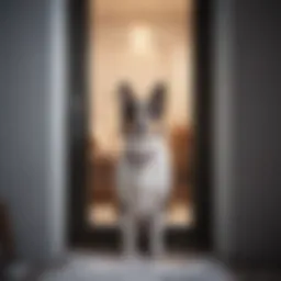 Stylish dog door designed for cold climates