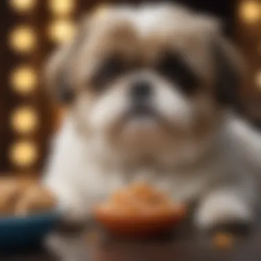 Shih Tzu Eating Fiber-Rich Diet