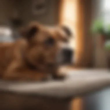 Creating a Secure Environment for Shy Dogs A cozy home environment with a relaxed dog resting