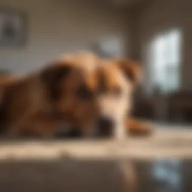 Canine Experiencing Stress in New Environment Canine experiencing stress in new environment