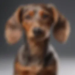 Majestic Silky Wire-Haired Dachshund Standing Proudly