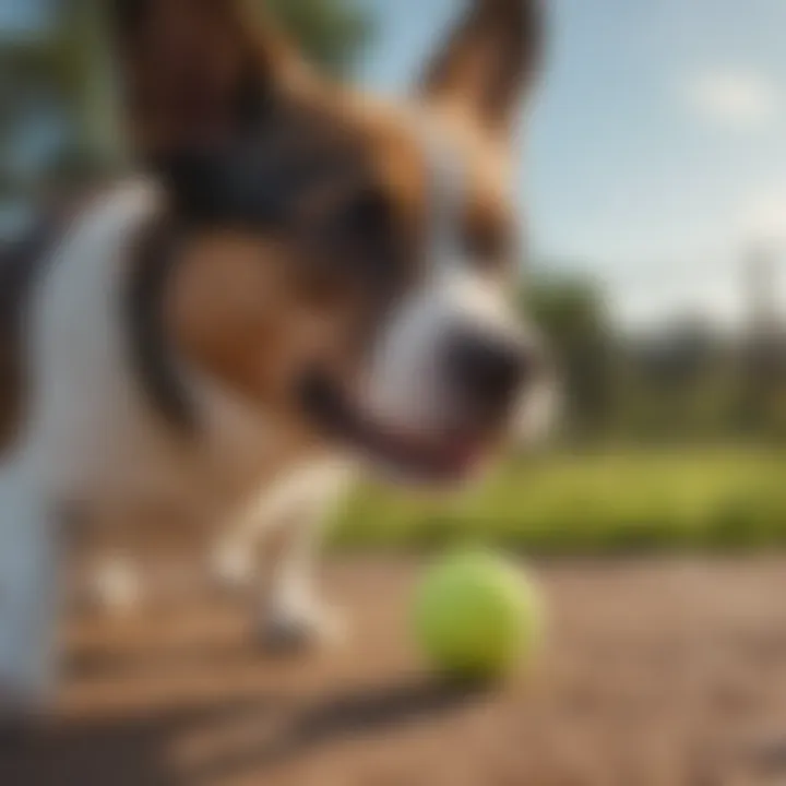 Selection of small dog tennis ball launchers