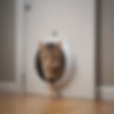Sleek Cat Door Aesthetics Sophisticated design of high-tech cat door