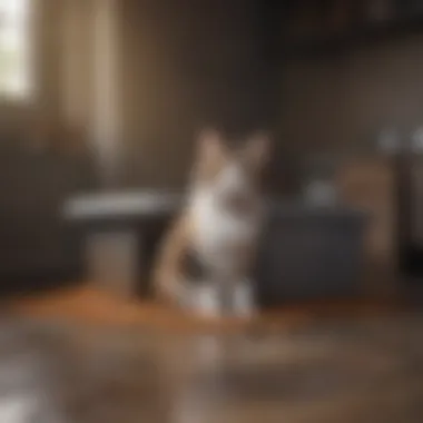 Generous Size for Comfort Spacious dimensions of a pet litter box