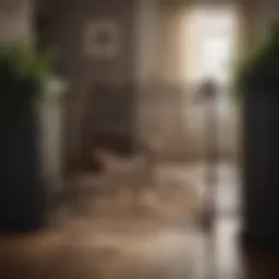 Elegant Pet Gate in Modern Setting