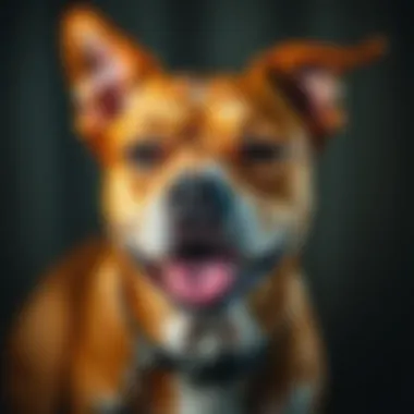Dog with irritated skin